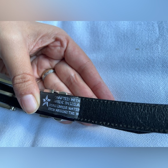 Brighton Black and Silver Belt ML 32 - Picture 10 of 13